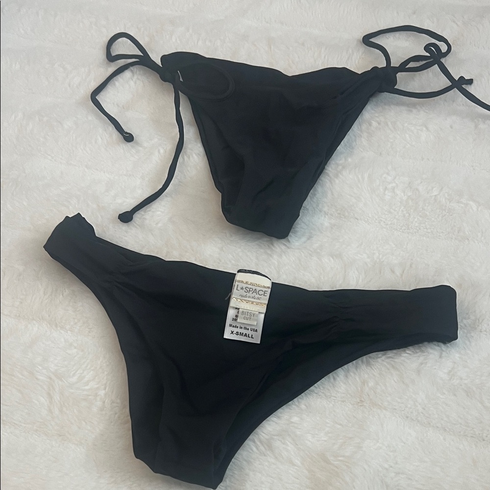 L*Space Classic Black Bikini bottoms